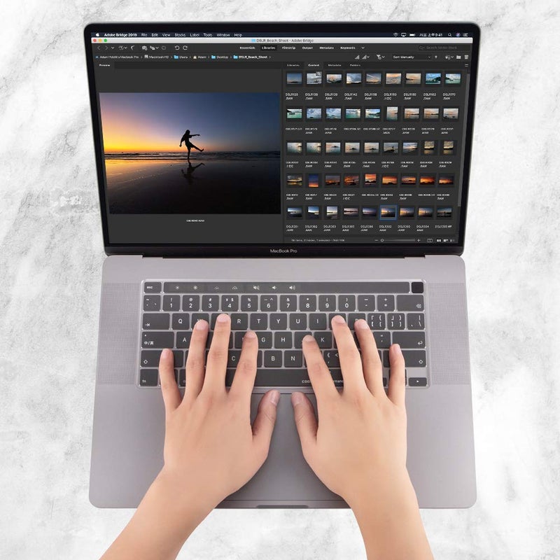 COOSKIN Ultra Thin Keyboard Cover Skin for MacBook Pro 16 inch with Touch Bar Touch ID A2141 and MacBook Pro 13 inch A2338 A2251 A2289 Keyboard Protector - Image 3